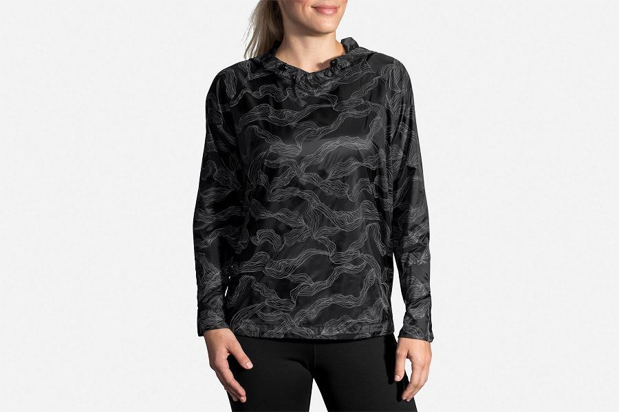 Brooks LSD Women Running Clothes & Running Pullover Black WKN172095